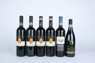 Selezione di Sagrantino di Montefalco, vari annate e etichette
