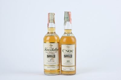 The Knockdhu, Whisky 12 Year Old, 75 cl, 40% e An Cnoc, Whisky 12 Year Old, 70 cl, 40%