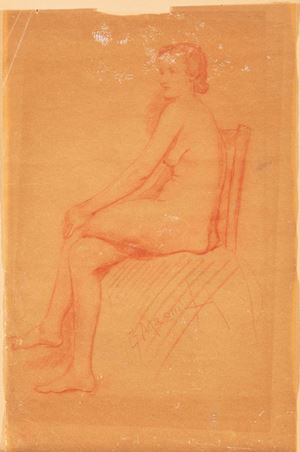 Magni Giuseppe - Study of a female nude