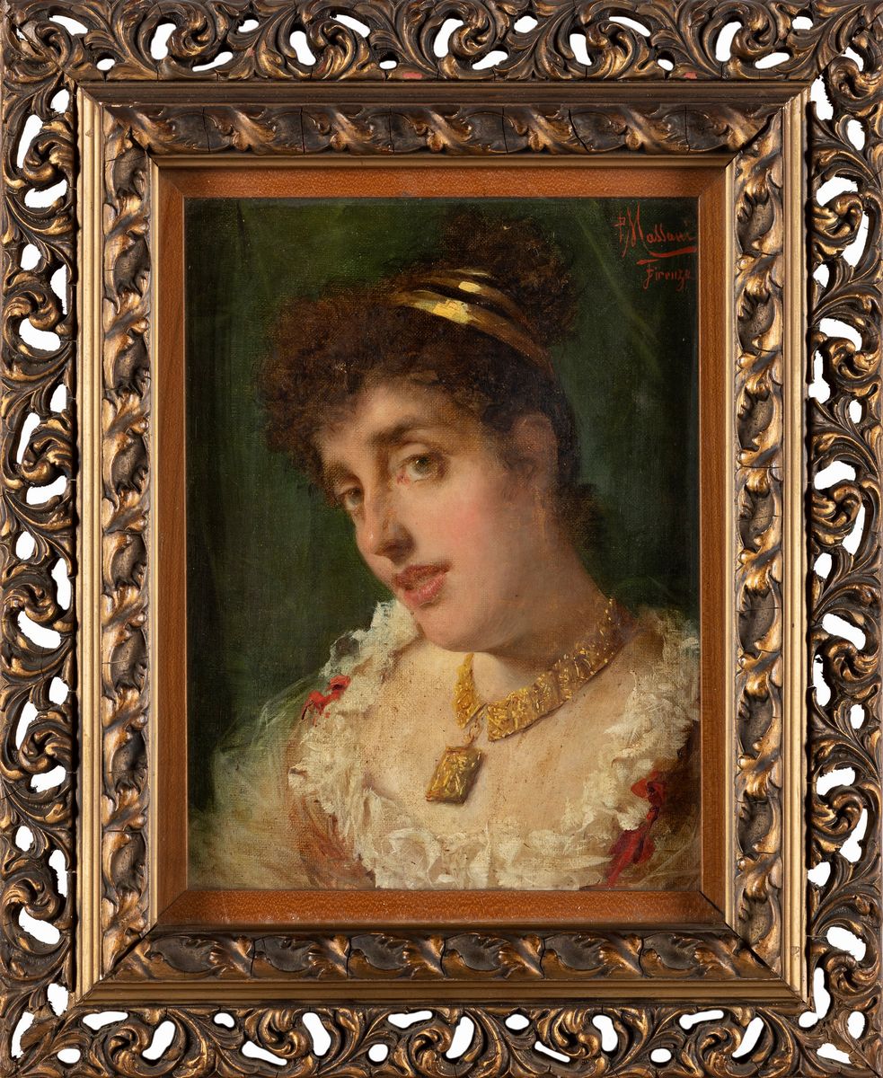 Pompeo Massani - Giovane Donna Elegante