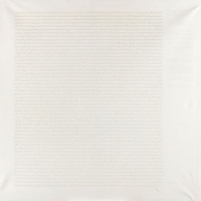 Manoscritto - tempera vinilica e tecnica mista su tela, 1978