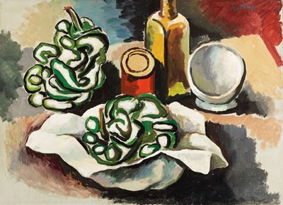 Natura morta, olio su tela