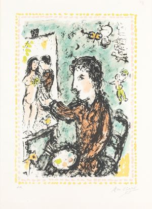 Chagall Marc - Scene d'atelier