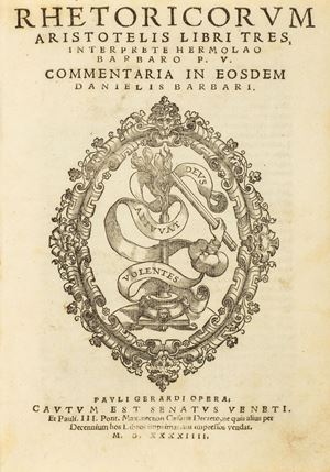 Aristotele - Rhetoricorum...Libri Tres