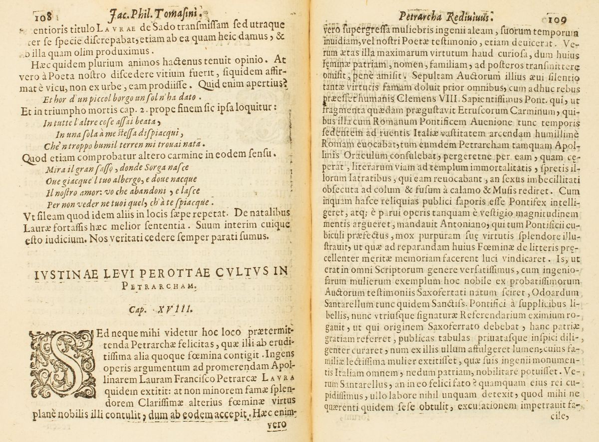 Tomasini, Giacomo Filippo - Petrarcha Redivivus
