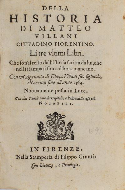 Della Historia [...] Li Tre Ultimi Libri.