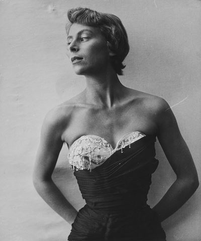 Schiapparelli, Moda - Stampa vintage alla gelatina ai sali d'argento, 1950