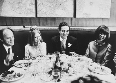 Wedding of Blanche Cardinale and Mario Forges, Stampa vintage alla gelatina ai sali d'argento