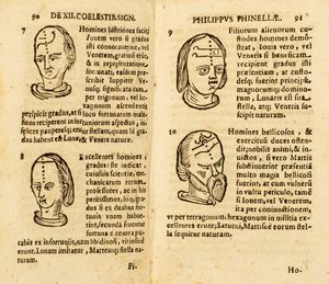 Astrologia - Fisiognomica - Finella , Filippo - De duodecim coelestibus signis in 360. gradibus divisis cum eorum inclinationibus & naturis.