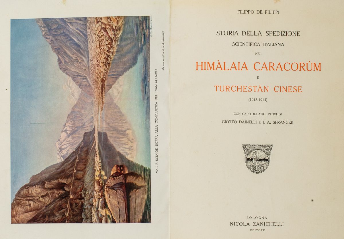 Filippo De Filippi - Storia della Spedizione Scientifica Italiana nel Himalaia Caracorum e Turche...