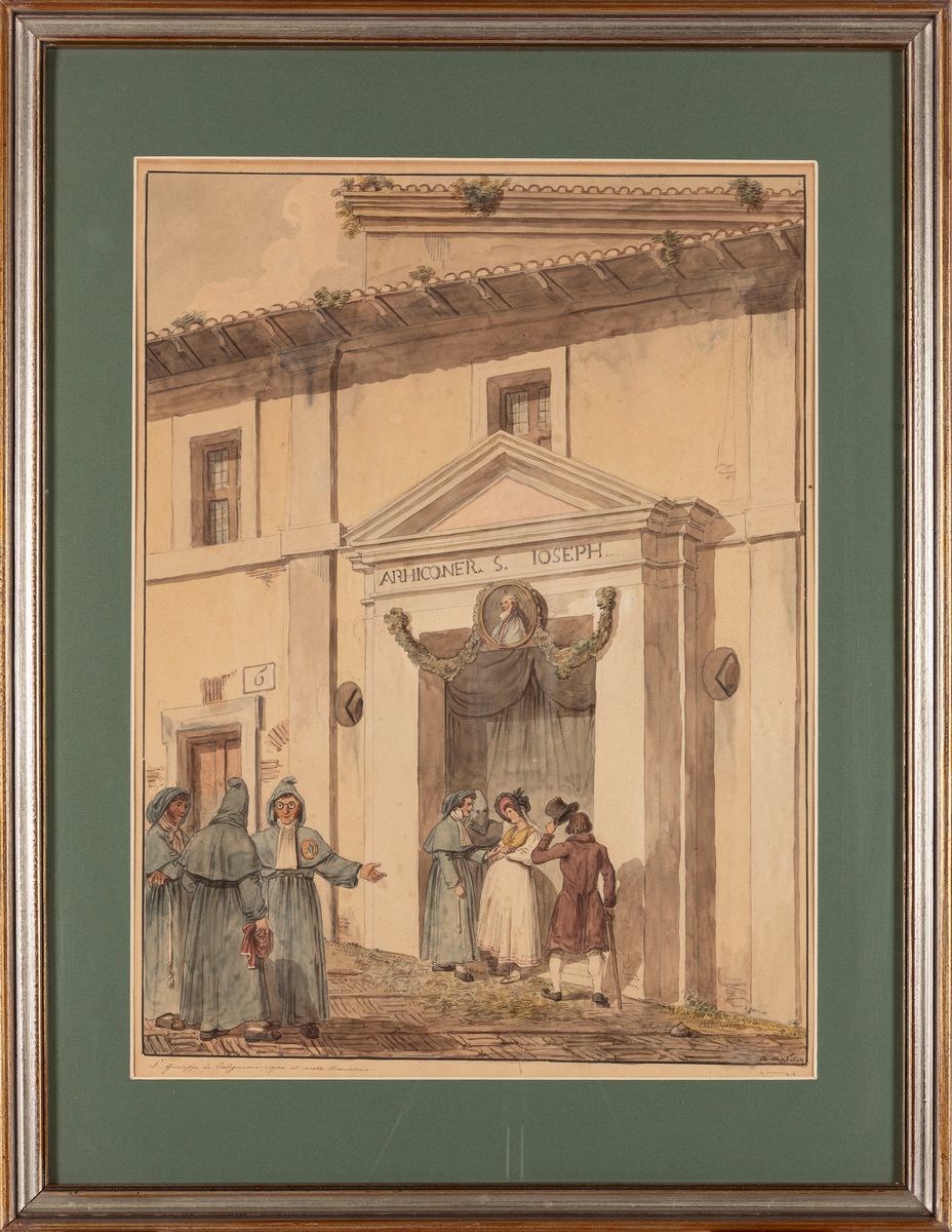 Bartolomeo Pinelli - "s. Giuseppe dei Falegnami Sopra il Carcere Mamertino"