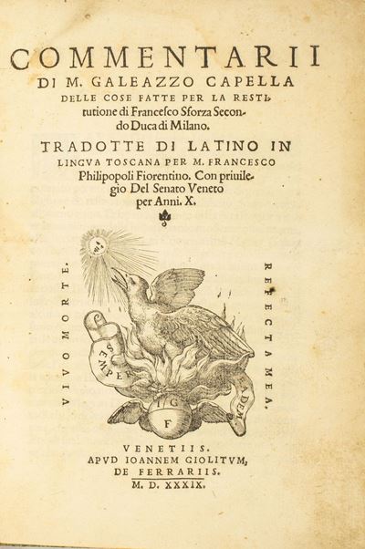 Commentarii delle Cose Fatte per la Restitutione di Francesco Sforza Secondo Duca di Milano