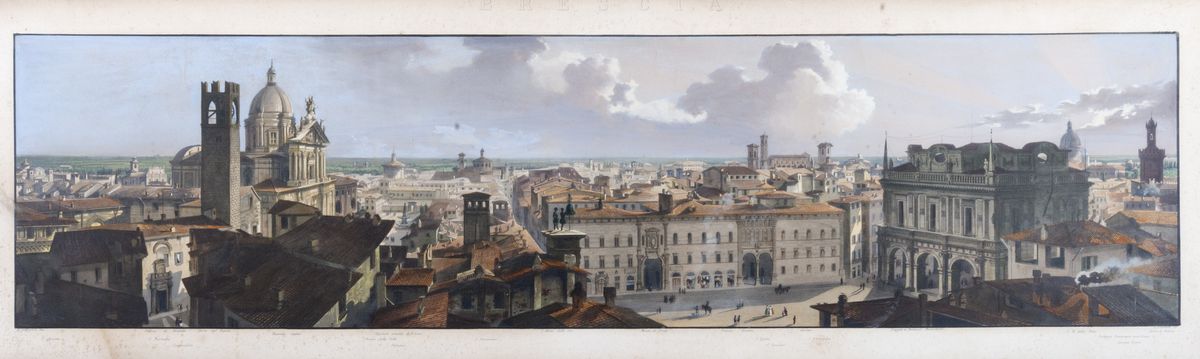 Gaetano Gariboldi, Luigi Cherbuin - Veduta Panoramica di Brescia