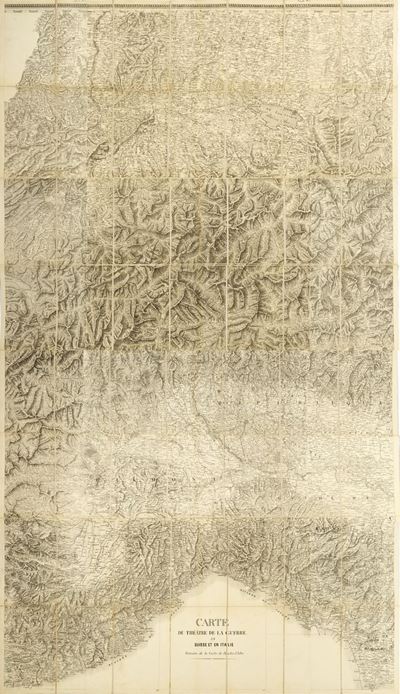 Carte Du Theatre De la Guerre En Suisse Et En Italie. De la Carte De Bacler D'albe