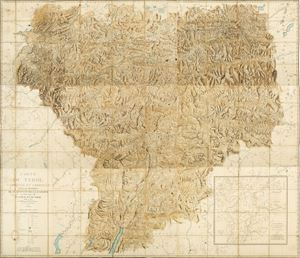 Carte du Tyrol Vérifiée et corrigée sur le mémoires de Dupuis et de La Luzerne et réduite d’après celle d’Anich et Hueber 