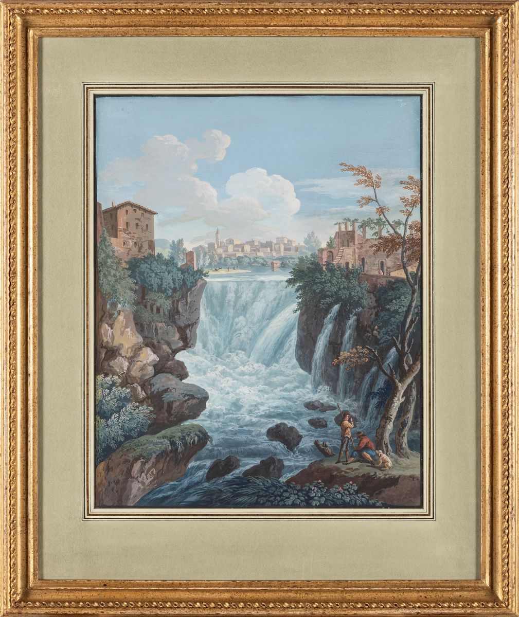 Scuola Italiana del XIX Secolo - Tivoli, le Cascate