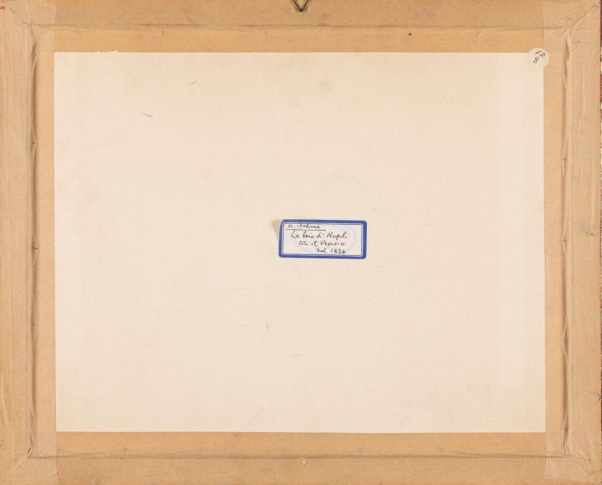 Scuola Napoletana del XIX Secolo - L'eruzione del Vesuvio del 1834