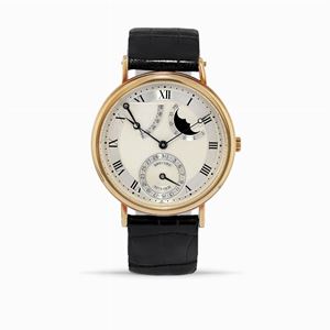 A 18K yellow gold Breguet Classique moonend power reserve wristwatch