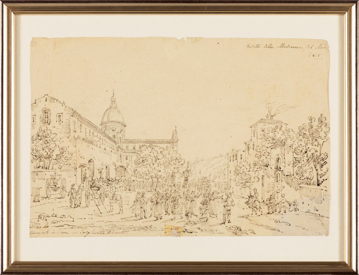 Antonio Senape - Napoli, la Chiesa della Madonna Dell'arco