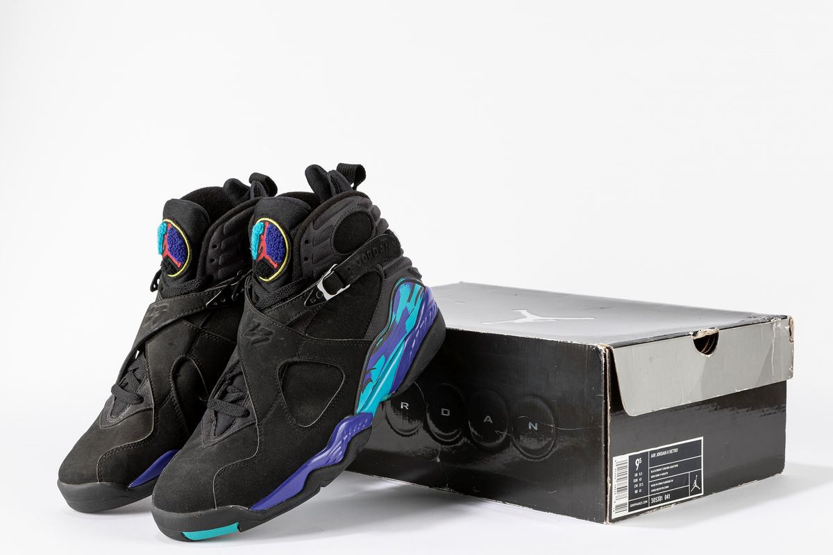 NIKE Jordan 8 Retro Aqua Size US 9.5 EUR 43 2007 Sneakerhead the first sneakers auction in Italy Finarte casa d aste