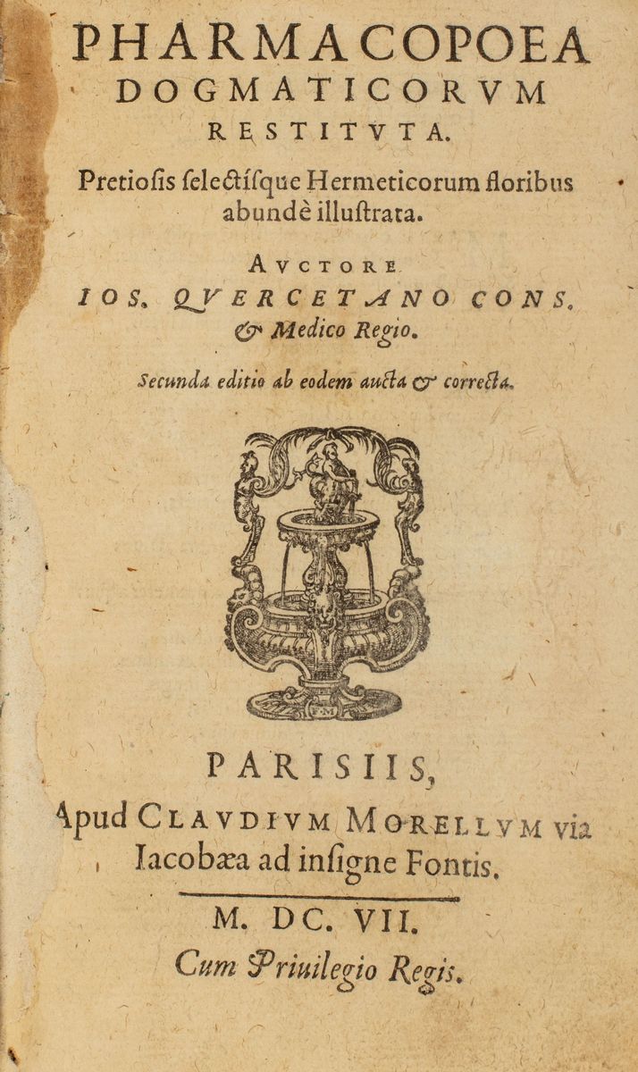 Joseph Du Chesne - Pharmacopoea Dogmaticorum Restituita
