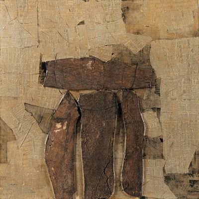 Personage - collage su tavola