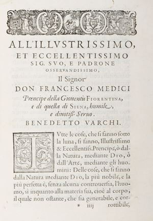 Storia della lingua - Varchi, Benedetto - L' Hercolano. Dialogo. nel quale si ragiona generalmente delle lingue et in particolare della Toscana, e della Fiorentina ...