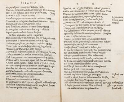 Homeri Poetarum Omnium Principis Ilias, Andrea Diuo Iustinopolitao Interprete, Ad Verbum Translat...