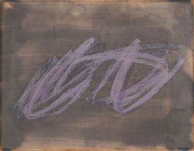 Nudo, tempera e pastello su carta intelata, 1959