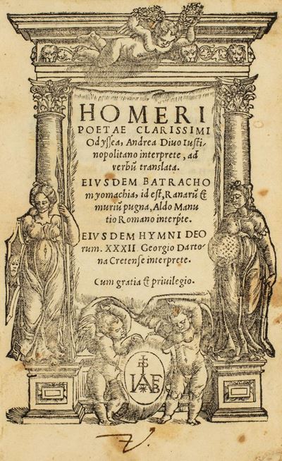 Homeri Poetarum Omnium Principis Ilias...homeri Poetae Clarissimi Odyssea