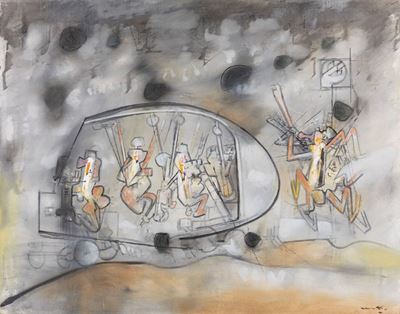 Senza titolo (olio su tela, 1957-60)
