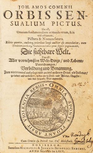 Giovanni Amos Comenio - Orbis Sensualium Pictus