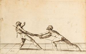 Nicoletto  Giganti -  Scola, overo Teatro, nelquale sono rappresentate diverse maniere, e modi di parare, e di ferire di spada sola, e di spada, e pugnale