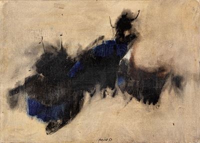 Senza titolo, olio su tela, 1957