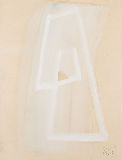 Senza titolo - gouache su carta applicata su tavola