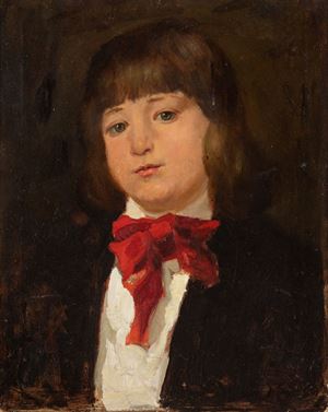 Portrait of his son Arnaldo