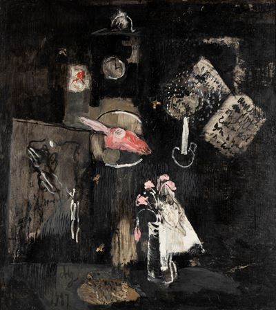 L'agnello pasquale, olio su tela, 1987
