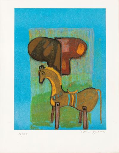 Senza titolo - litografia a colori, es. 86/180