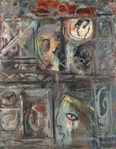 Immagine del tempo, olio su tela
