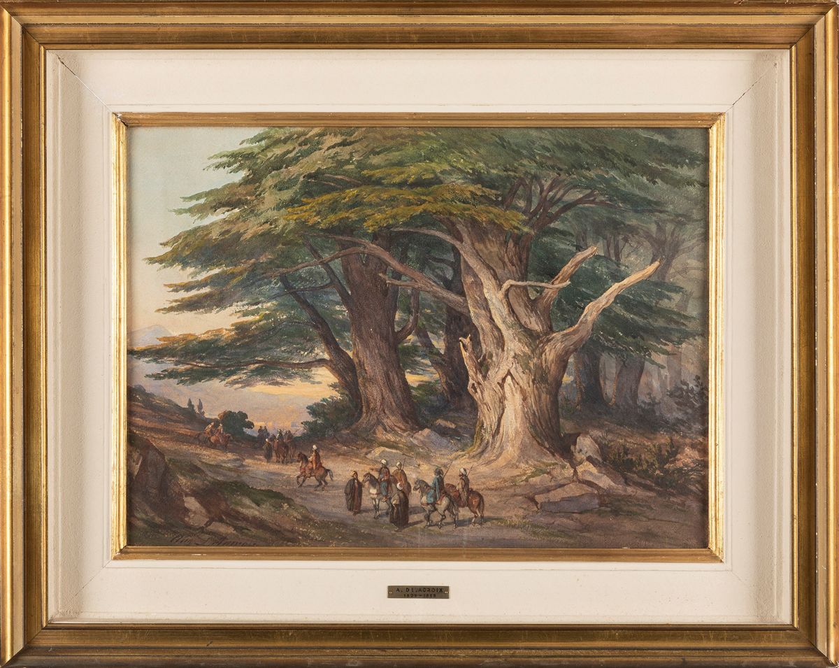 Auguste Delacroix - Scena Orientale