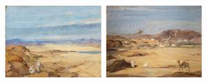 Brignoli Luigi - Pair of African landscapes