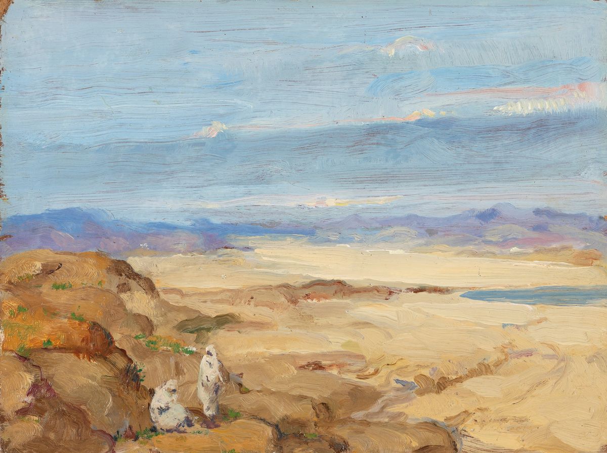 Luigi Brignoli - Coppia di Paesaggi Africani