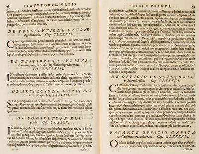 Statuta Almae Urbis Romae Auctoriatate D.n.D. Gregorii Papae XIII, 1580
