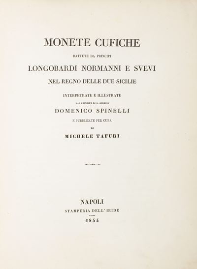 Monete Cufiche Battute da Principi Longobardi Normanni e Svevi