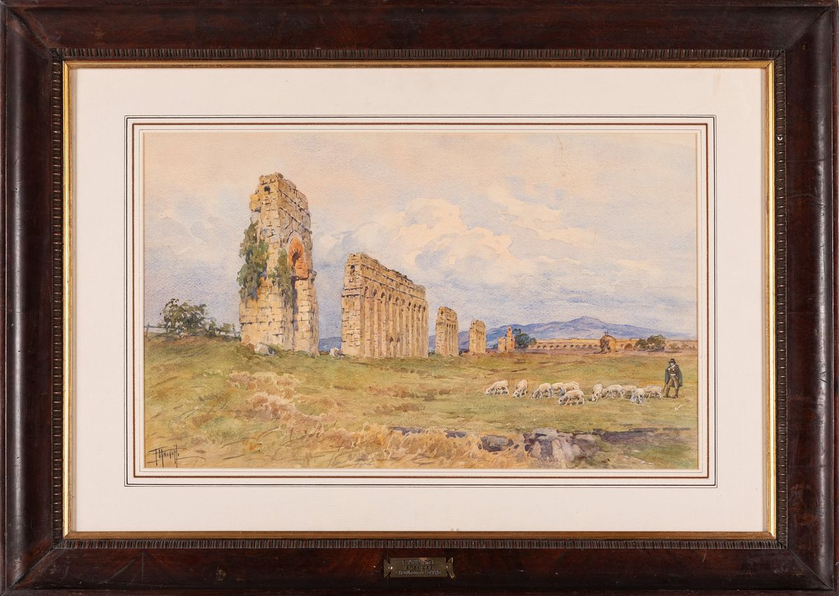 Filippo Anivitti - Acquedotto nella Campagna Romana
