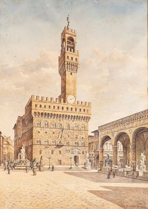 Vervloet Franz - Florence, Piazza della Signoria