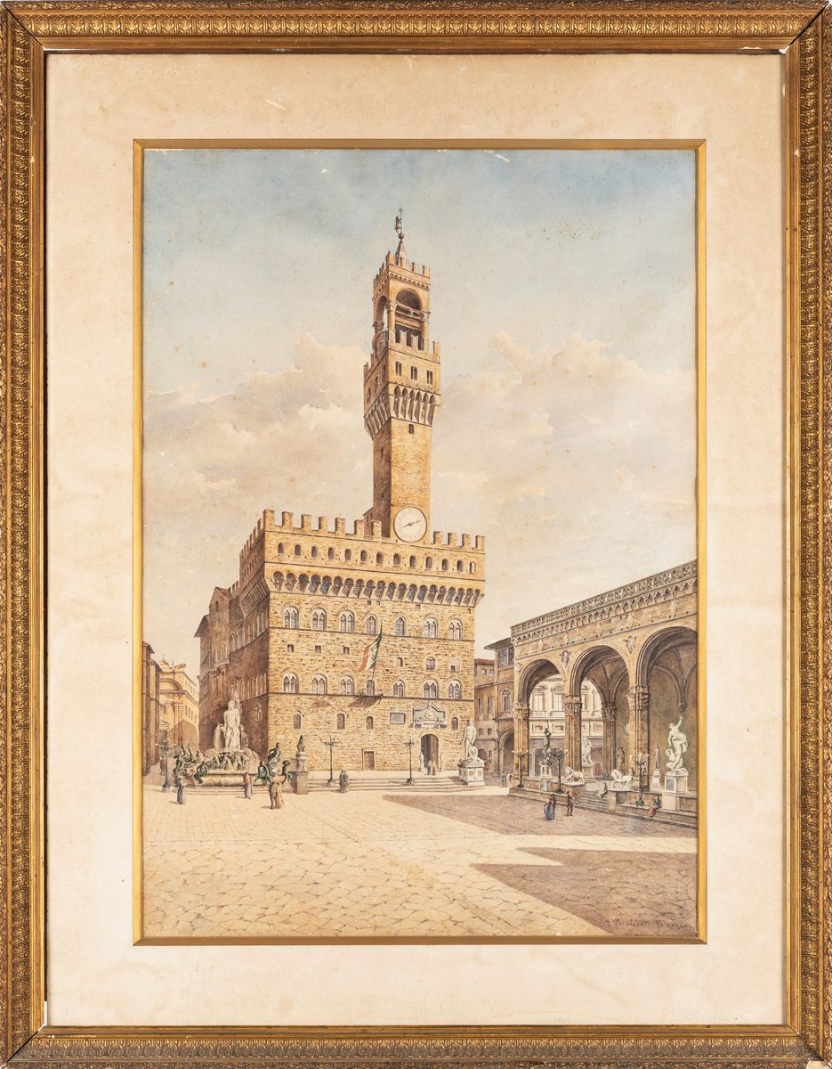 Franz Vervloet - Firenze, Piazza della Signoria