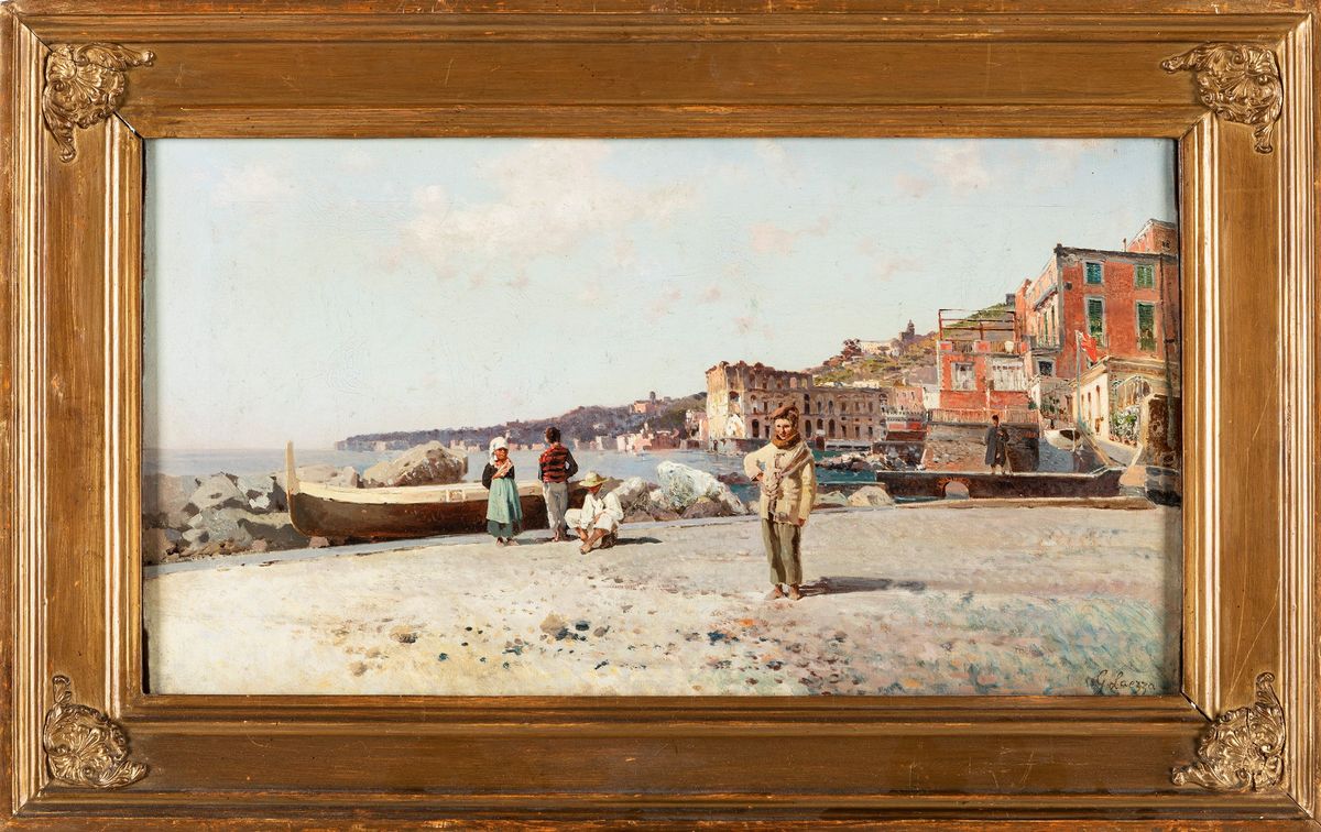 Giuseppe Laezza - Napoli, Vita Presso Palazzo Donn'anna