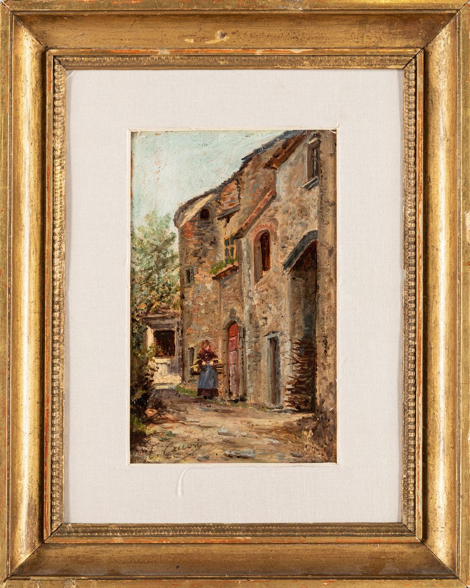 Eugenio Cecconi - Contadina nel Borgo