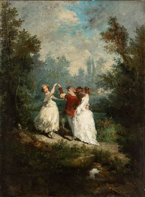 Díaz de la Peña Narcisse Virgilio - Country dance